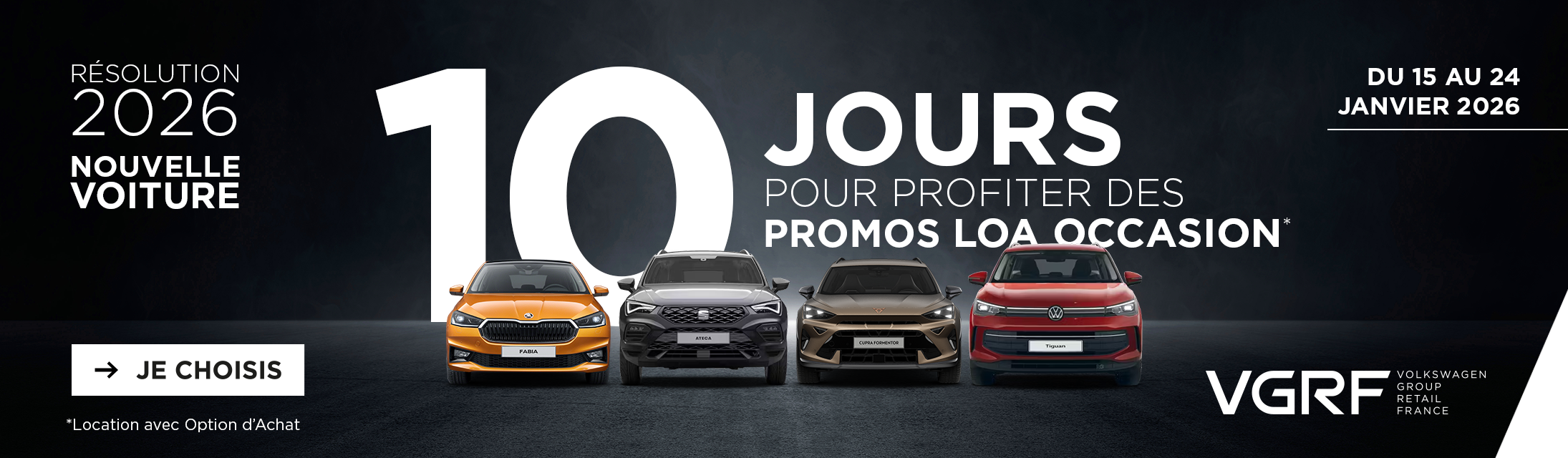 Taux promo LOA Occasion - JPO Janvier 2026